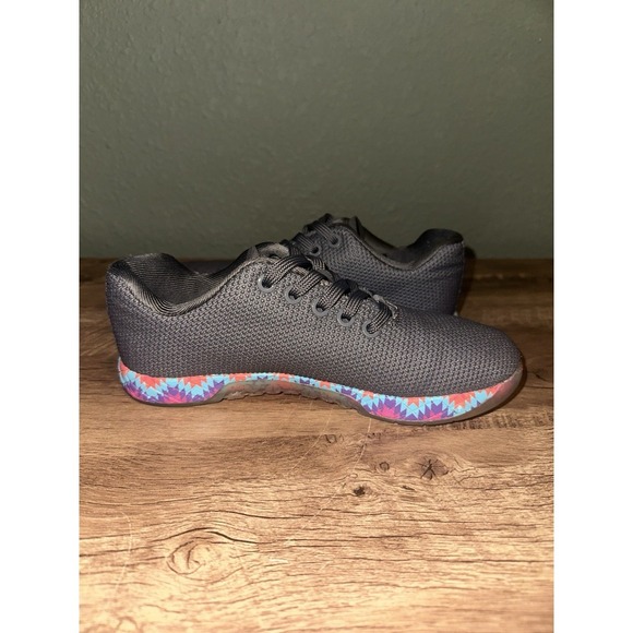 NOBULL CrossFit Training Shoes Rainbow Patchwork Gray Mens 4 Women's 5.5 - Picture 6 of 10